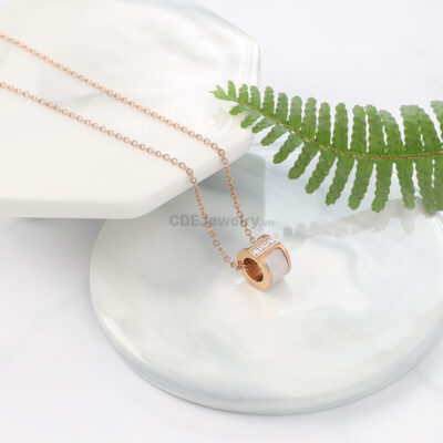 Dây Chuyền CDE Chính Hãng Đá Swarovski Khảm Xà Cừ CDE3301
