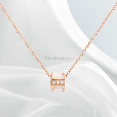 Dây Chuyền CDE Chính Hãng Đá Swarovski Khảm Xà Cừ CDE3301