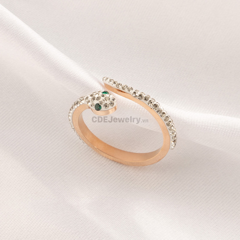 Nhẫn CDE Chính Hãng Đá Swarovski CDE1207