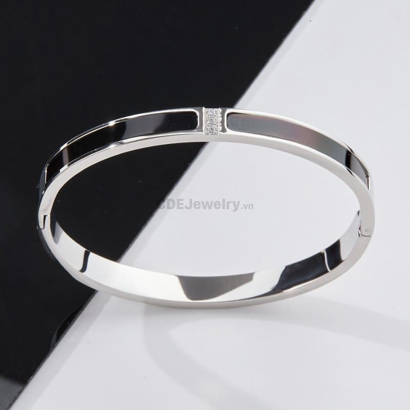 Vòng Tay CDE Chính Hãng Đá Swarovski Khảm Xà Cừ CDE2303