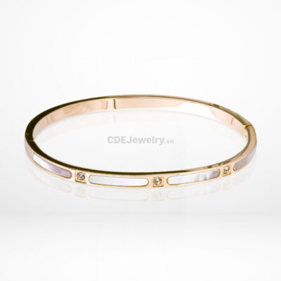 Vòng Tay CDE Chính Hãng Đá Swarovski Khảm Xà Cừ CDE2302