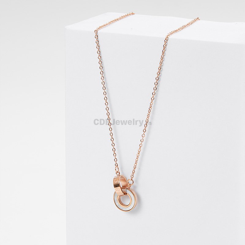 Dây Chuyền CDE Chính Hãng Khảm Xà Cừ CDE3302