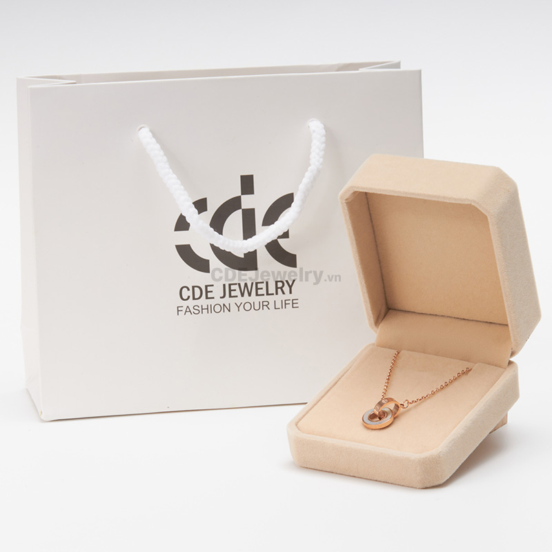 Dây Chuyền CDE Chính Hãng Khảm Xà Cừ CDE3302